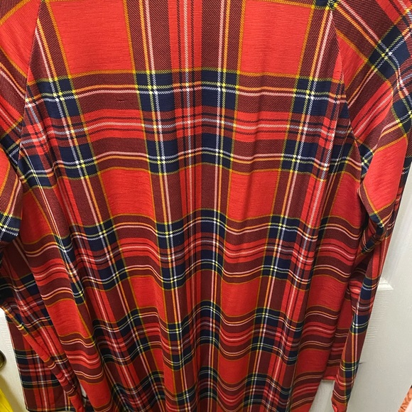 NWOT Heimish USA Long Sleeve Flannel/Stripe Pattern T-Shirt Size Large - Picture 6 of 6